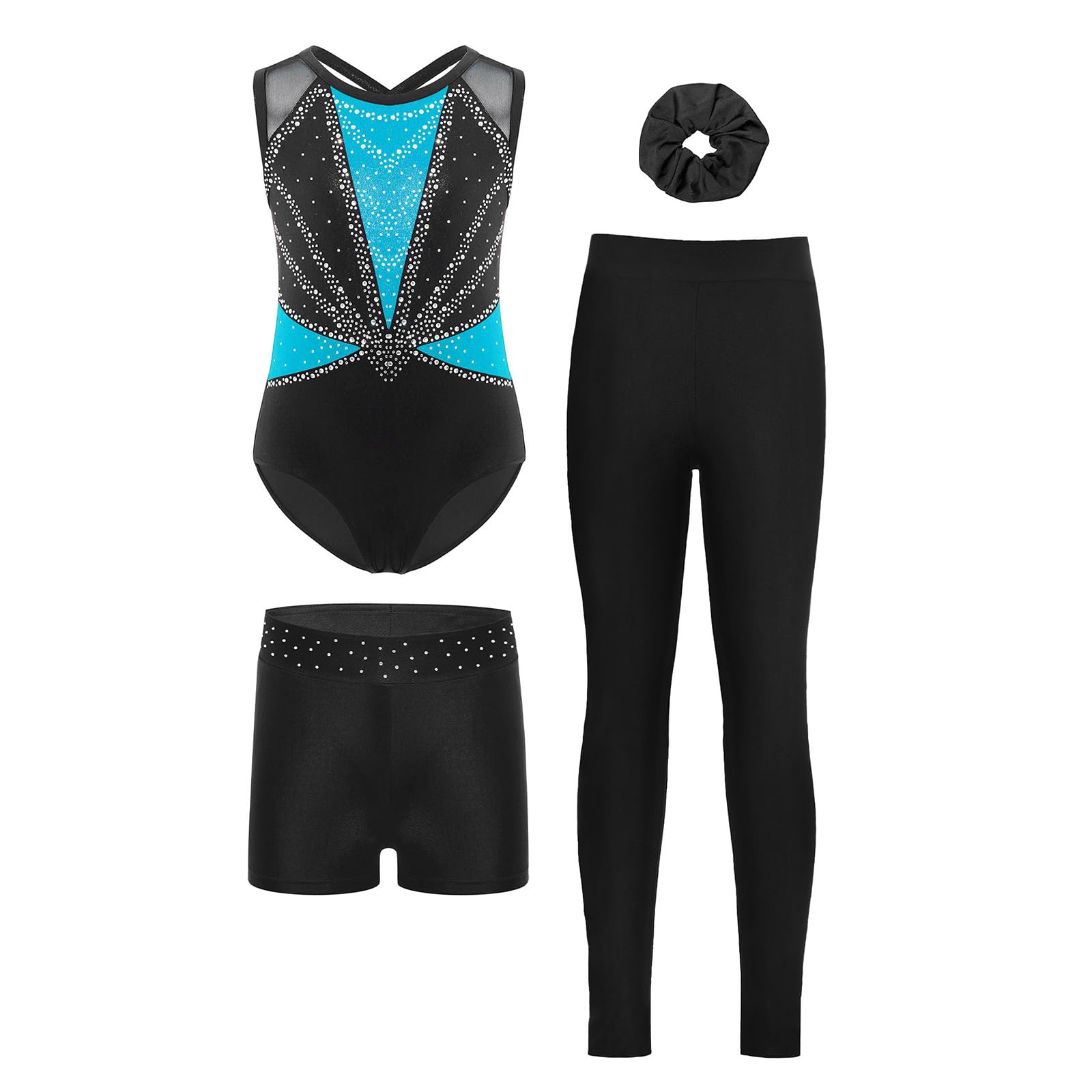 Bambini Body Ginnastica Bambina Con Leggings E Pantaloncini Outfit Per Allenamento Abbigliamento Allenamento Body Ginnastica Ritmica