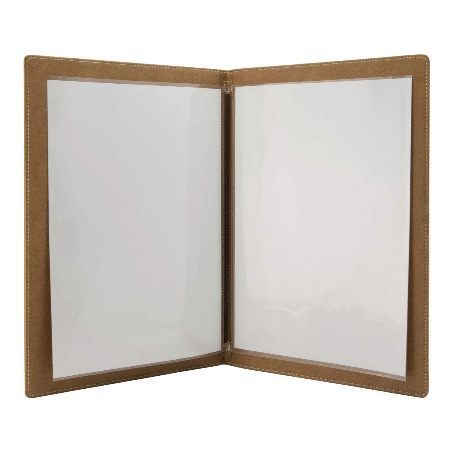 Securit® Menukaart A4 Nature - Bruin - Natuurlijke vezel - 4 zijden