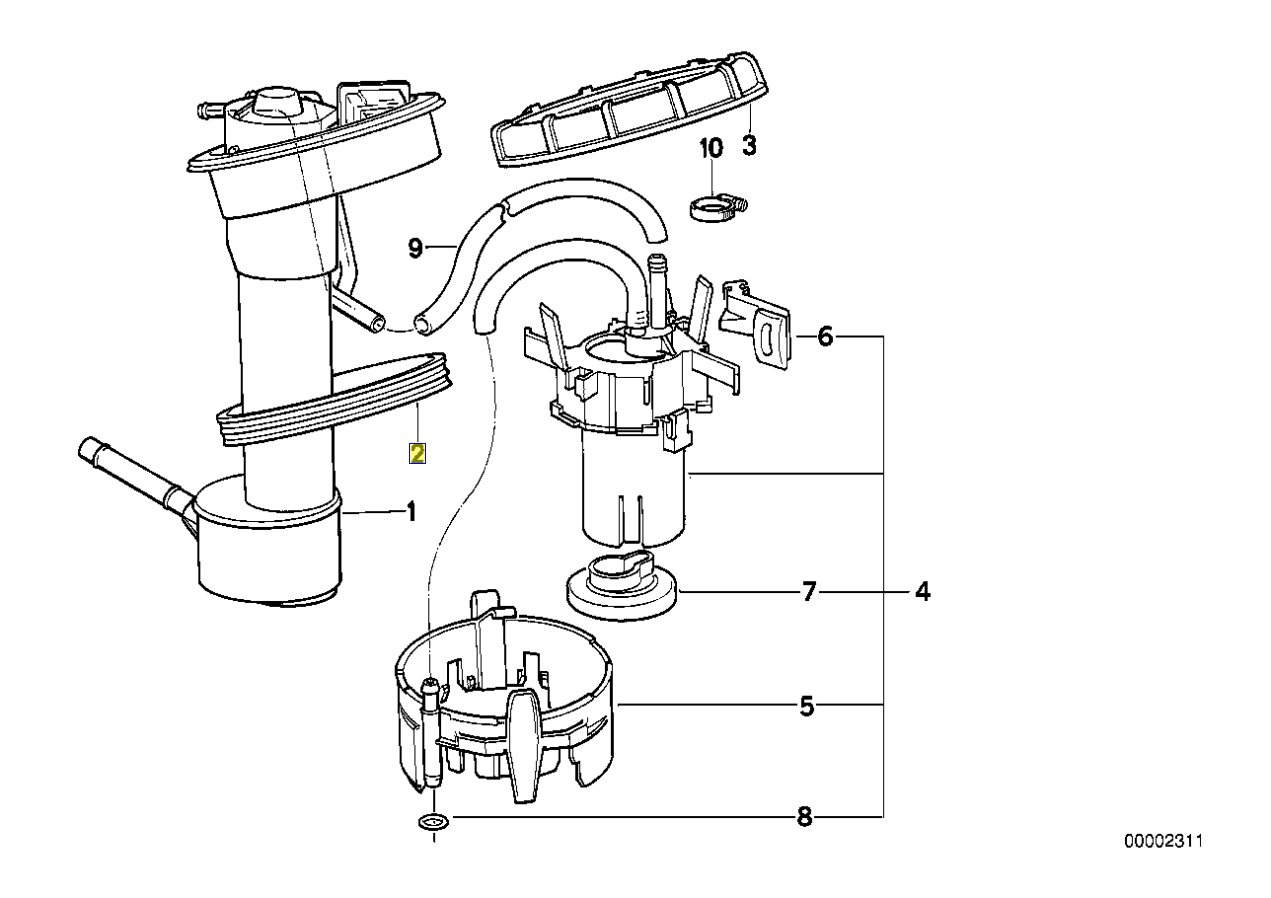 BMW E34 E31 E36 Z3 Z1 Fuel Pump Sensor Gasket Seal Ring 16111179637