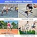Ohuhu Agility Ladder Speed Training Equipment 12 Rung Exercise Ladders with Ground Stakes for Soccer Football Boxing Footwork Sports Feet Fitness Training Ladder with Carry Bag Yellow or Blue
