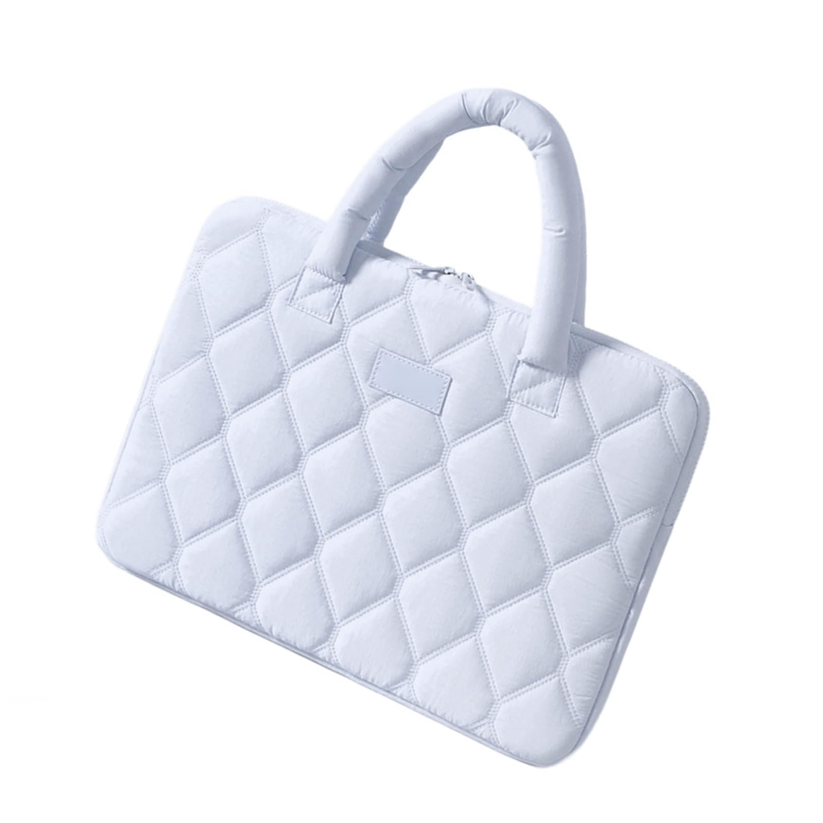 Bolsa para portátil de 16 pulgadas con elegante patrón de rombos acolchado 7