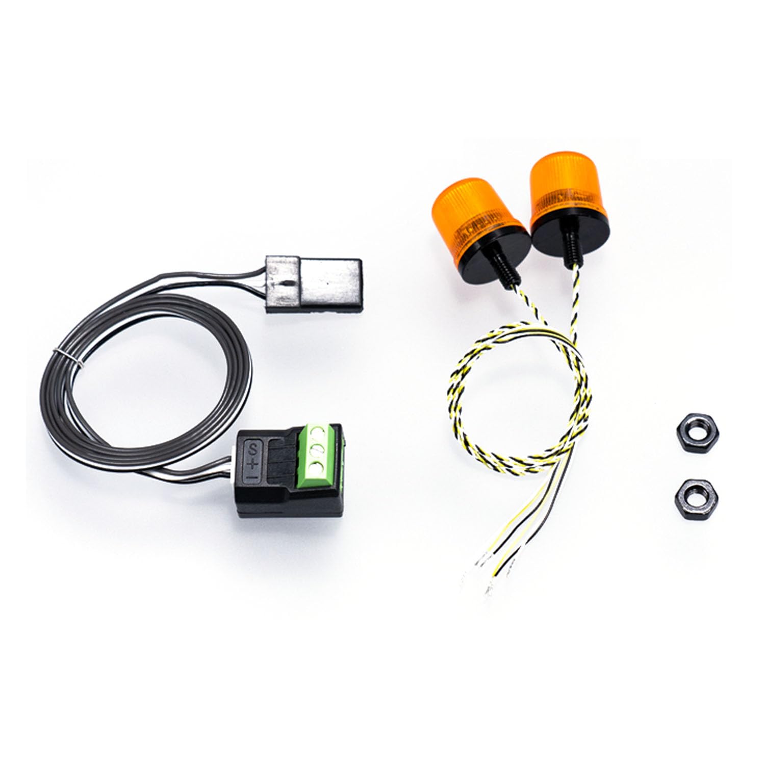 TOUCAN RC HOBBY 3V Kunststoff Warnleuchte 360 LED Drehende Blinklampe für DIY 1:14 RC Traktor LKW 770S Bagger-Kipper Modell Auto RC Teile,Kompatibel mit Tamiya