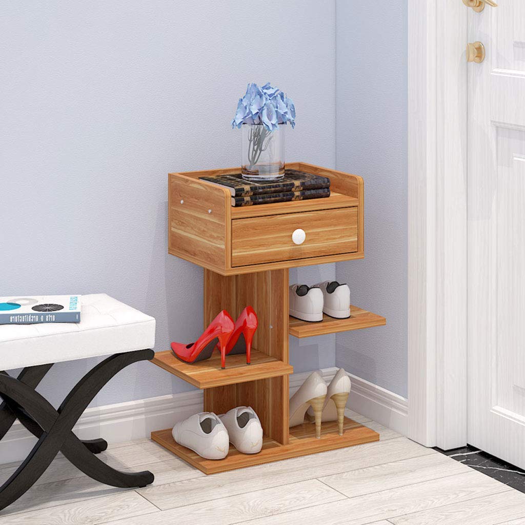 Étagère à chaussures compacte triple niveau pour ranger les souliers sans encombre