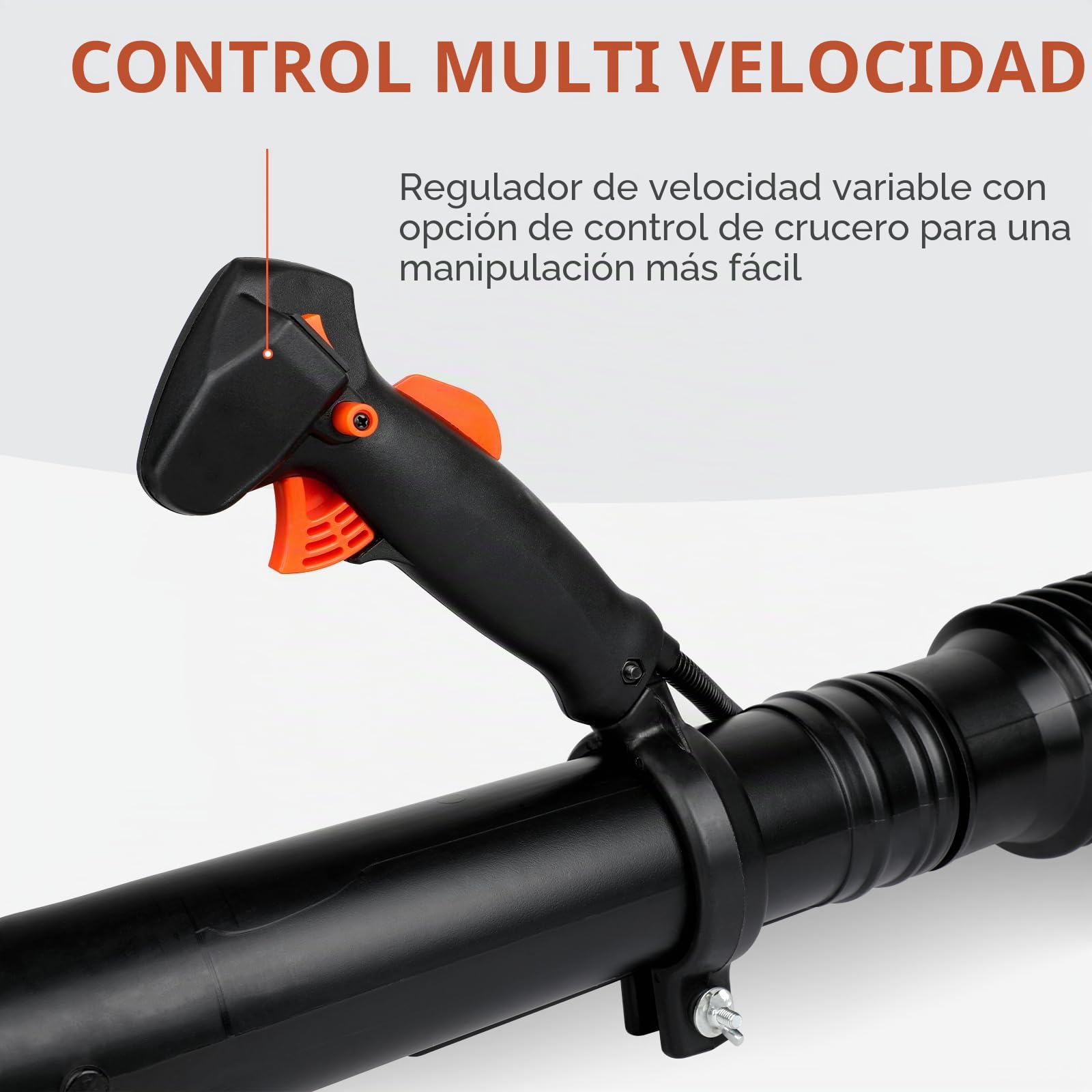 63cc Soplador de Hojas a Gasolina, Estilo Mochila, ASUNCELL Velocidad de Soplado, Soplador de Hojas a Combustible Inalámbrico para Patios, Jardines