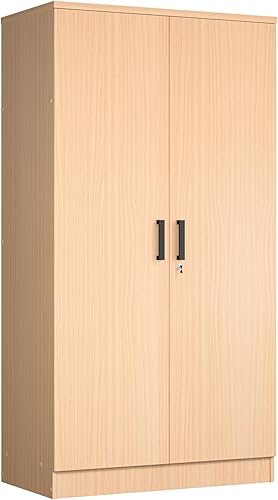 Miniatura 3 de Woodpeckers Furniture And Mattress Harmony Collection Armario de madera con dos puertas (blanco)