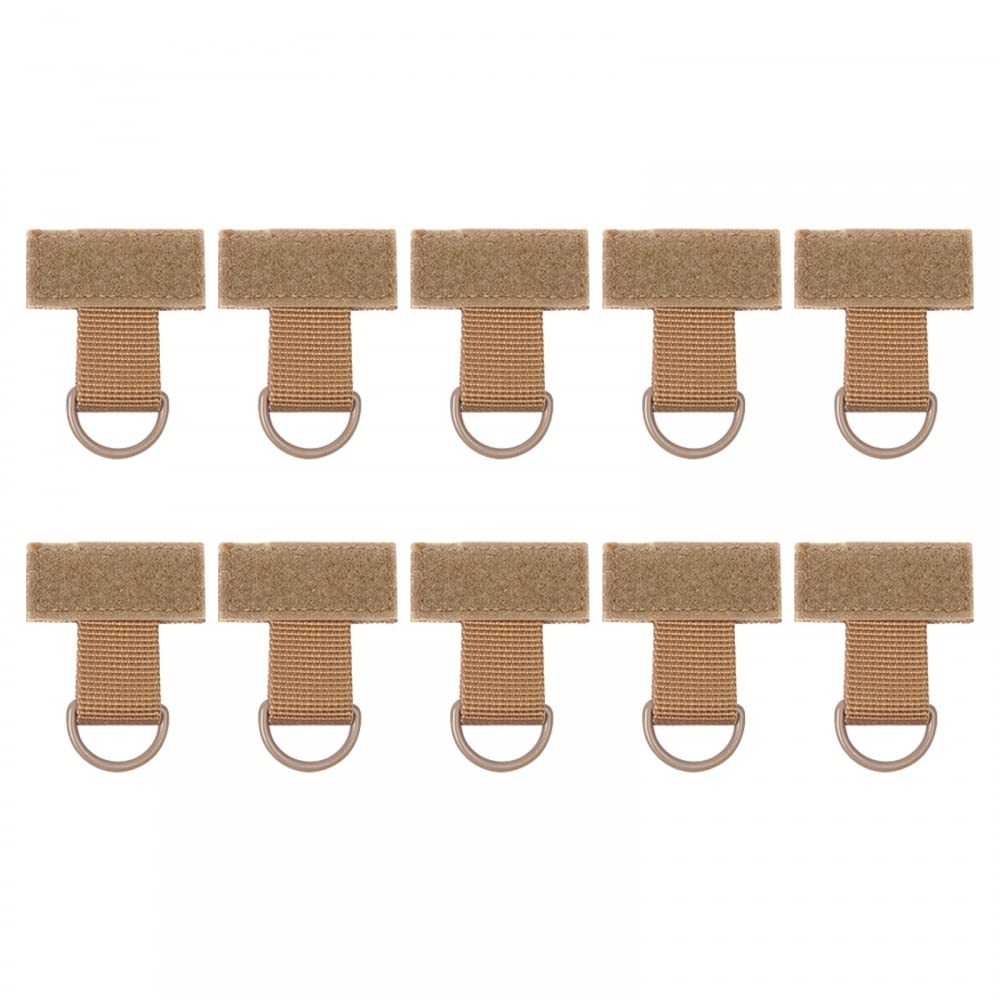 Cinchas tácticas Molle tipo D con hebilla de nylon para bolsas de senderismo 10 piezas 5