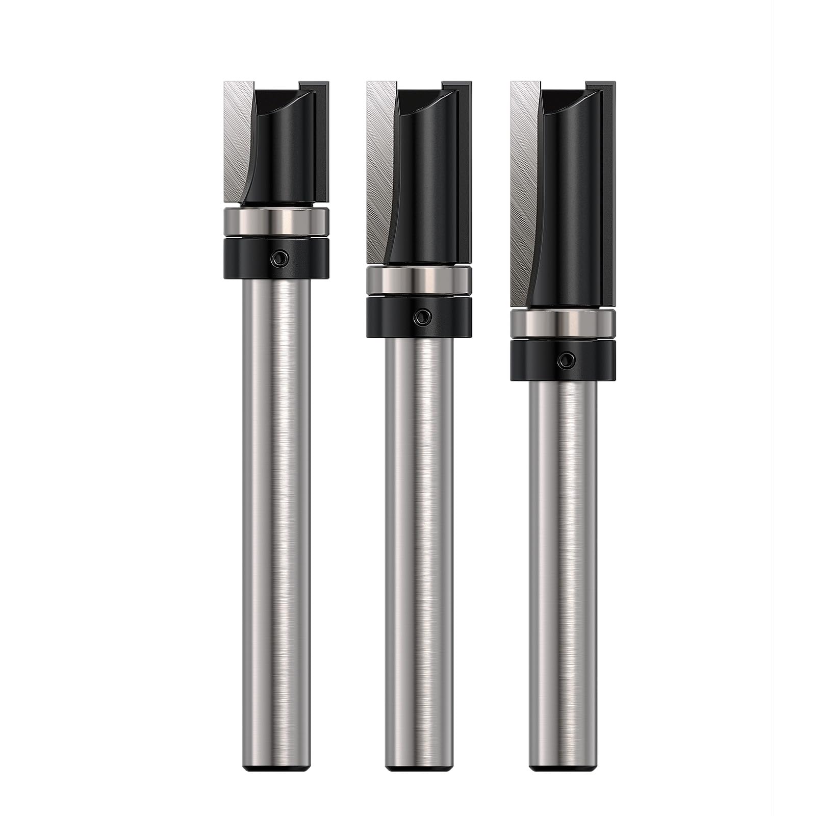 Set di 3 frese per copiare legno a gambo da 8 mm, con cuscinetti a sfera, strumento da taglio professionale per router per legno