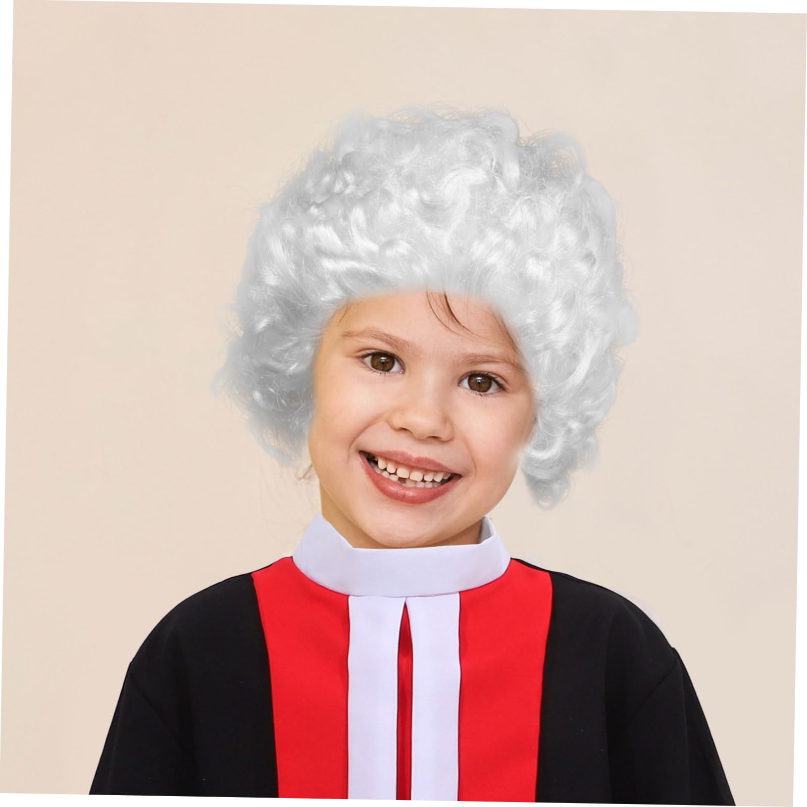 Holibanna Disfraz Infantil de Juez Unisex con Peluca y Martillo para Rol y Fiesta Talla para Accesorios de Cosplay para Desarrollo y Diversión