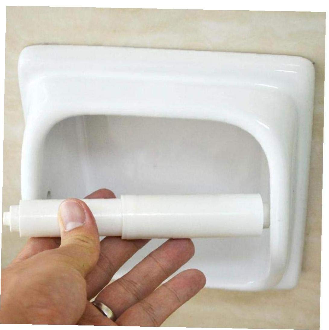 Oulensy Toilet Paper Holder, Plastic Toilet Tissue Roll Holder Insert In Bathroom Toilet Replacement Roller Spring Loaded 110Mm-160Mm