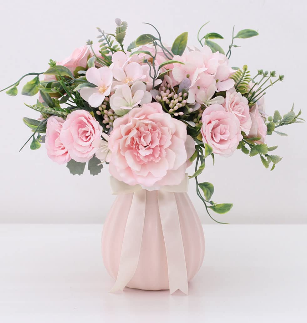 Vaso Fioriera Viso Astratto Sass & Belle – In Ceramica Rosa Per Piante Grasse E Cactus