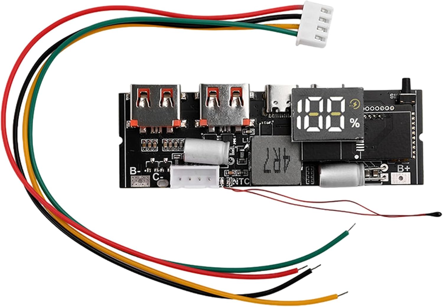 18650 Quick Charging Power Module Circuit Board Support Bidirectional Type C PD65W 100W Efficient Mobile Power Solution High Efficiency Charging