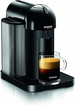 Nespresso GCA1-US-BK-NE VertuoLine Coffee and Espresso Maker, Black (Discontinued Model)