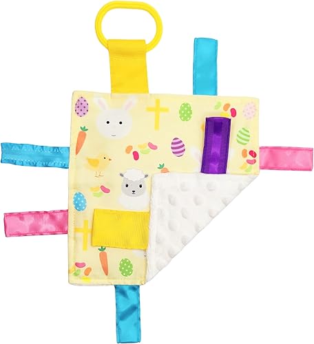 Baby Jack & Co - Juguetes de Pascua de 8 x 8 pulgadas para bebés, juguetes arrugados para bebé, suaves y seguros, aprende formas y colores, juguete disponible en Yaxa Colombia