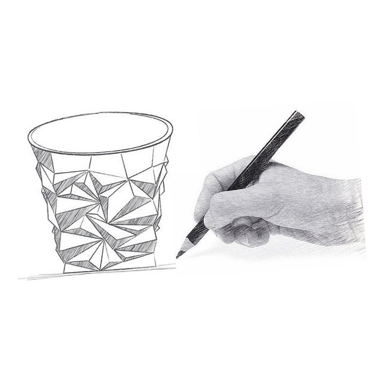 Cabilock 3 Sätze Whiskyglas Aus Bleifreiem Kristallglas Kreatives Diamantgeschliffenes Design Hochwertige Bierkrüge Für Restaurantdekoration Transparent Drinnen Und Draußen 2 Stück * 3