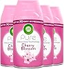 Air Wick Automatic Air Freshener Freshmatic Spray Refills, Cherry Blossom, Pack 4 x 250ml, Natural Essential Oils, Last up to 280 days, Air freshener