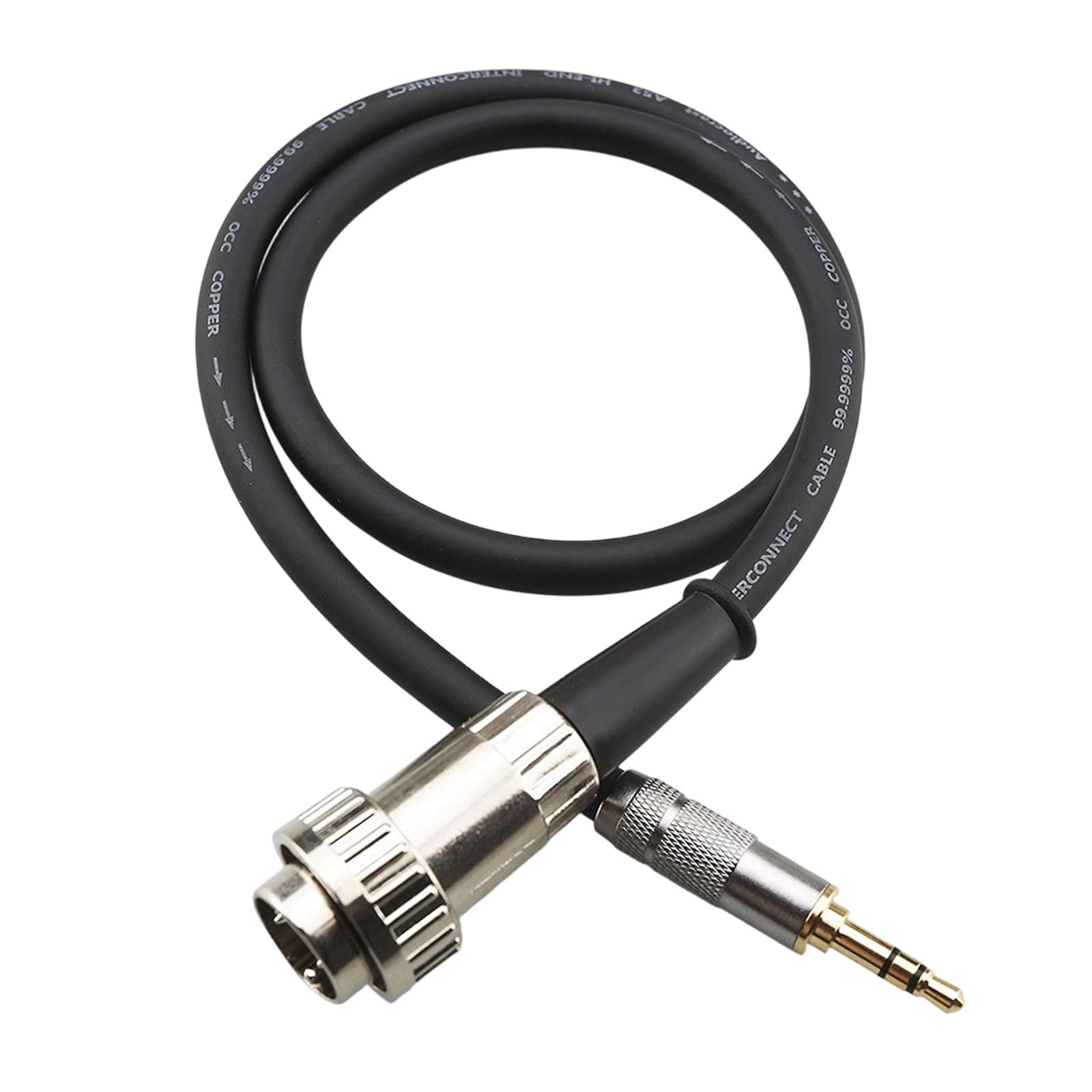 Cable de 3,5 mm a DIN de 5 pines para transmisión de sonido desde conectores, cable de sonido, ideal para música y reproducción