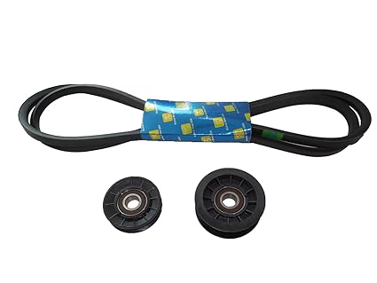 New Idler Pulley Kit W/Transmission Drive Belt For John Deere LA140 LA145 LA150