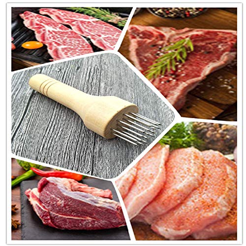 Astra Gourmet Professional Meat Tenderizer With 21 Stainless Steel Piercing Spikes #TOP1