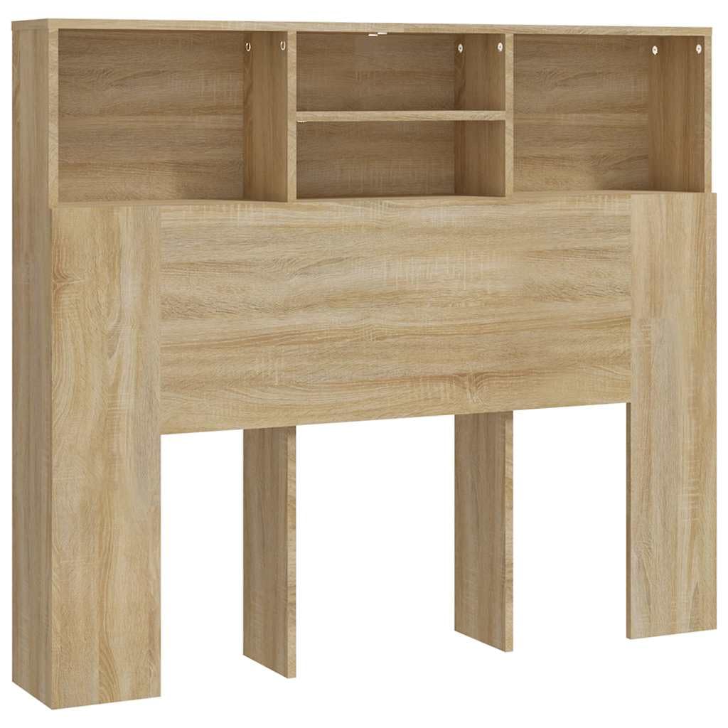 vidaXL Headboard Cabinet Sonoma Oak 120x19x103.5 cm — image 1