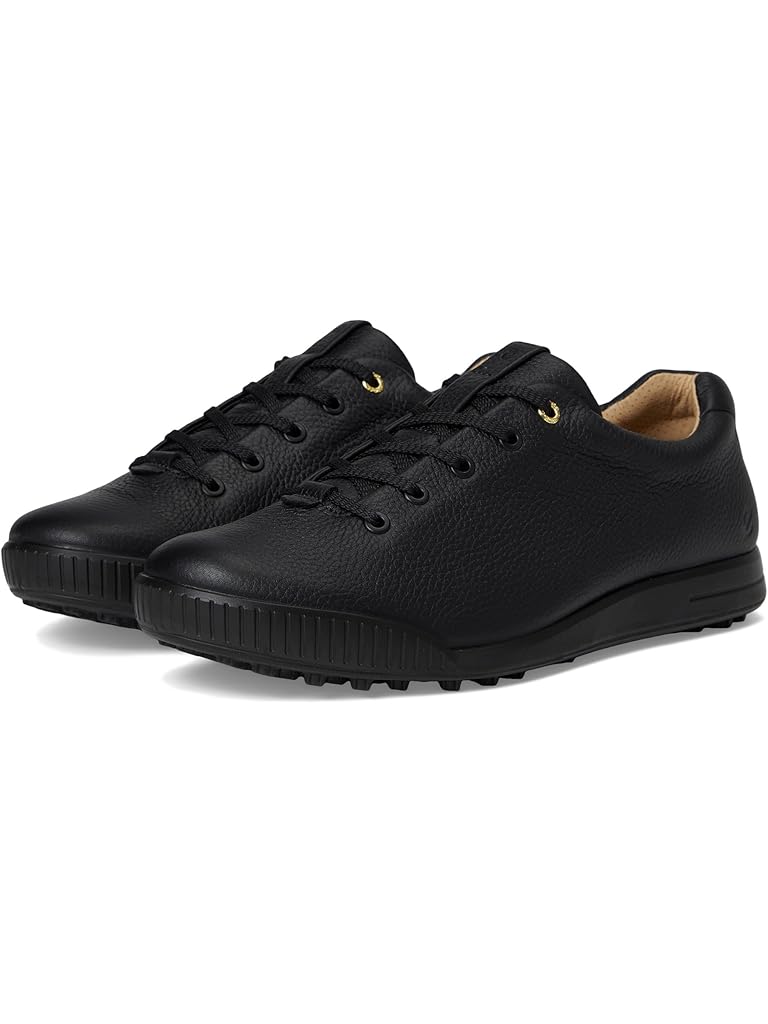 Black ECCO Street Retro Hybrid Waterproof Golf Shoe