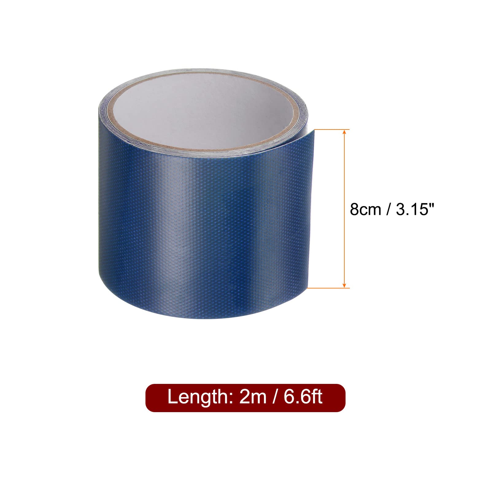 KeuLen Klebeband, Planen-Reparaturband, Zelt-Reparaturband, 3 Stück, 3,15 Zoll x 6,6 Fuß, universelles wasserdichtes Markisentuch-Reparaturband for Bastelarbeiten, Heimwerker, Outdoor-Zelt, blau