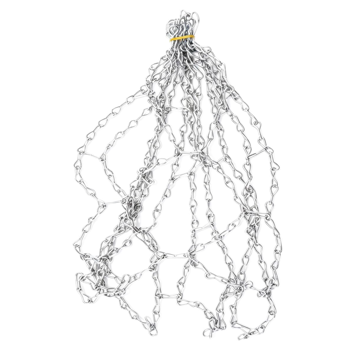Riven Rete da basket, catena in acciaio di ricambio, 50 cm, in lega, per interni ed esterni, zincata, spessore 3 mm, resistente alla ruggine