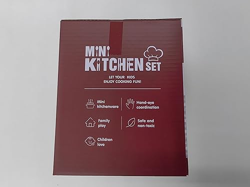 Miniatura 15 de Juego de 37 piezas de accesorios de cocina para niños, juego de cocina de acero inoxidable, juego de ollas y sartenes para niños, delantal y