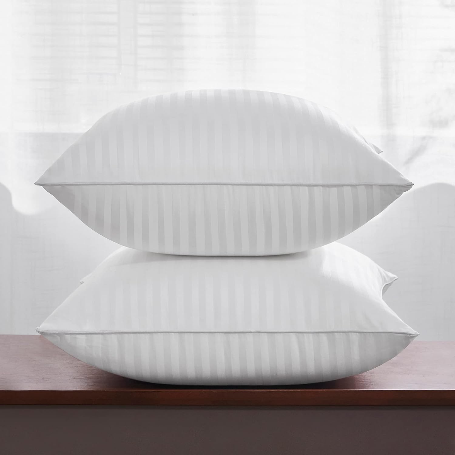 9villa Microfiber Cushion Filler,Sofa Cushions Set,Sofa Pillow, Cushions for Bed, 18 x 18 Inch, White - (Set of 5)