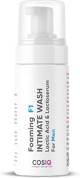 Cos-IQ Brightening Intimate Wash for Men, 100ml | Hygiene Wash with Lactic Acid & Lactoserum | Men Genital Wash| Mens Intimate wash 100ml