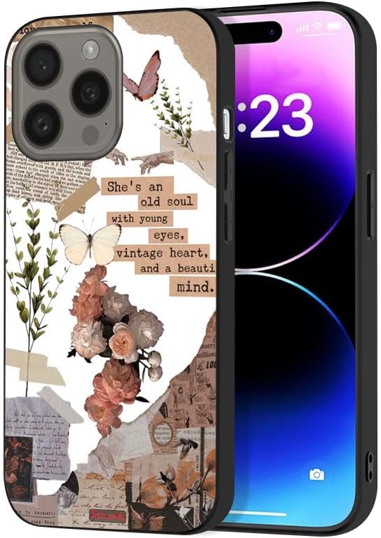 TolwakApple iPhone 15 Pro Protective Case Cover She Is An Old Soul Multicolor 70240103519