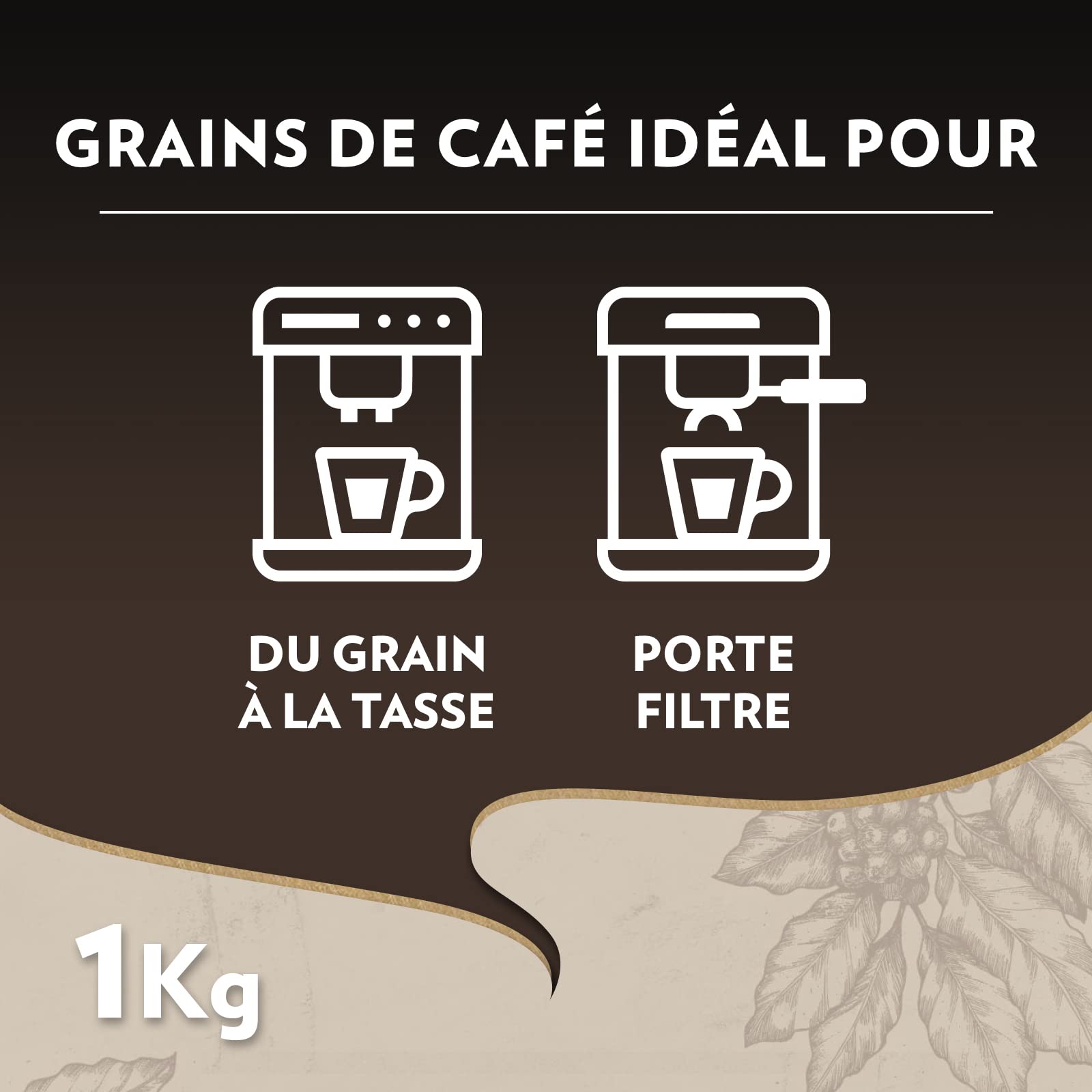 Lavazza, Espresso Maestro, Café En Grains, Avec Notes Aromatiques De Fruits Secs Et De Chocolat, 100% Biologique Et Certifié Rainforest Alliance, Intensité 9/10, Torréfaction Lente Et Douce, 1Kg