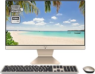 ASUS Vivo 21.5” Full HD All-in-One PC with Wireless Keyboard and Mouse (Intel Pentium Gold 6405U, 8GB RAM, 256GB PCIe SSD, Windows 11)