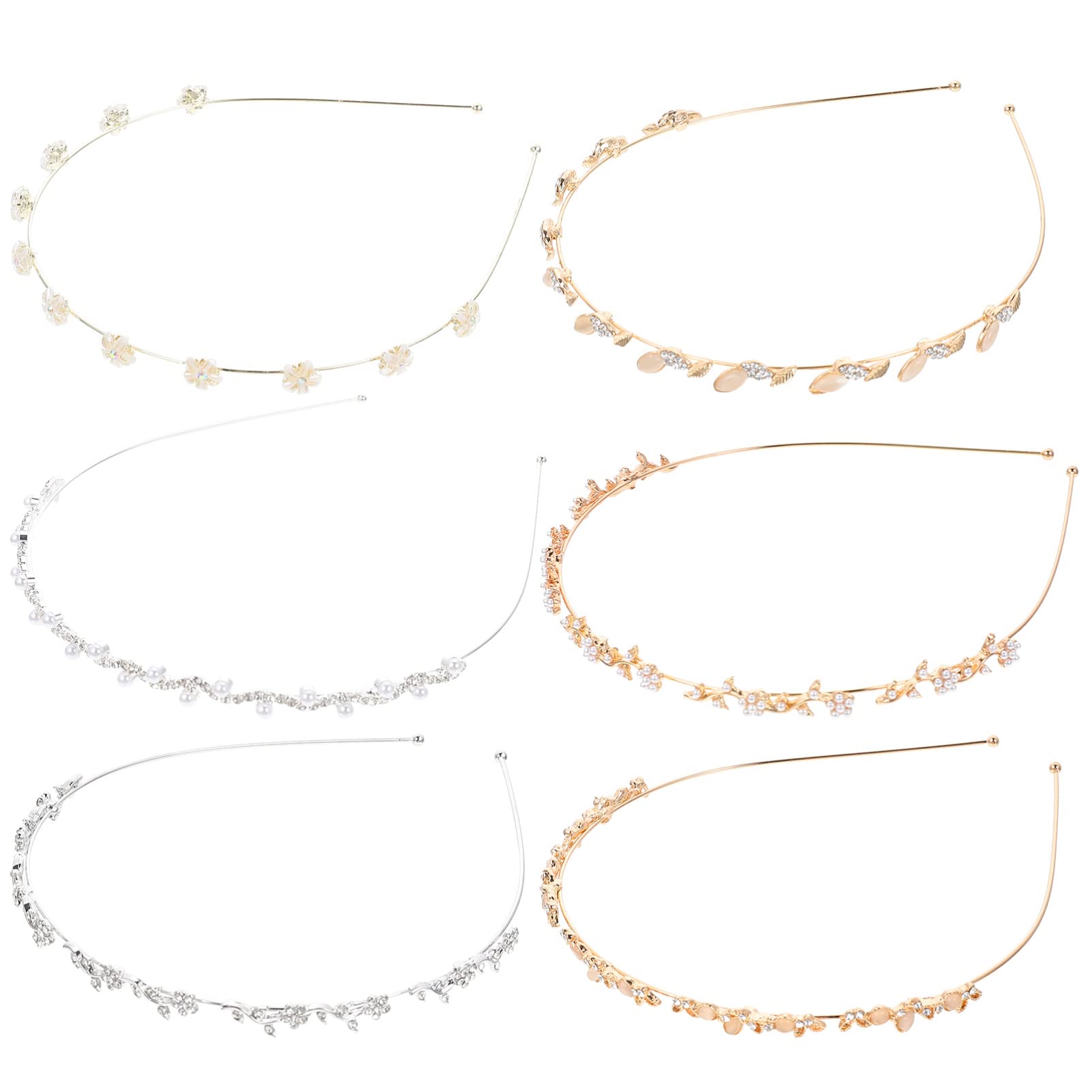 FRCOLOR Sets Einzigartiges Stirnband Perlen Haarschmuck Stilvoller Haarreif Für Freunde Und