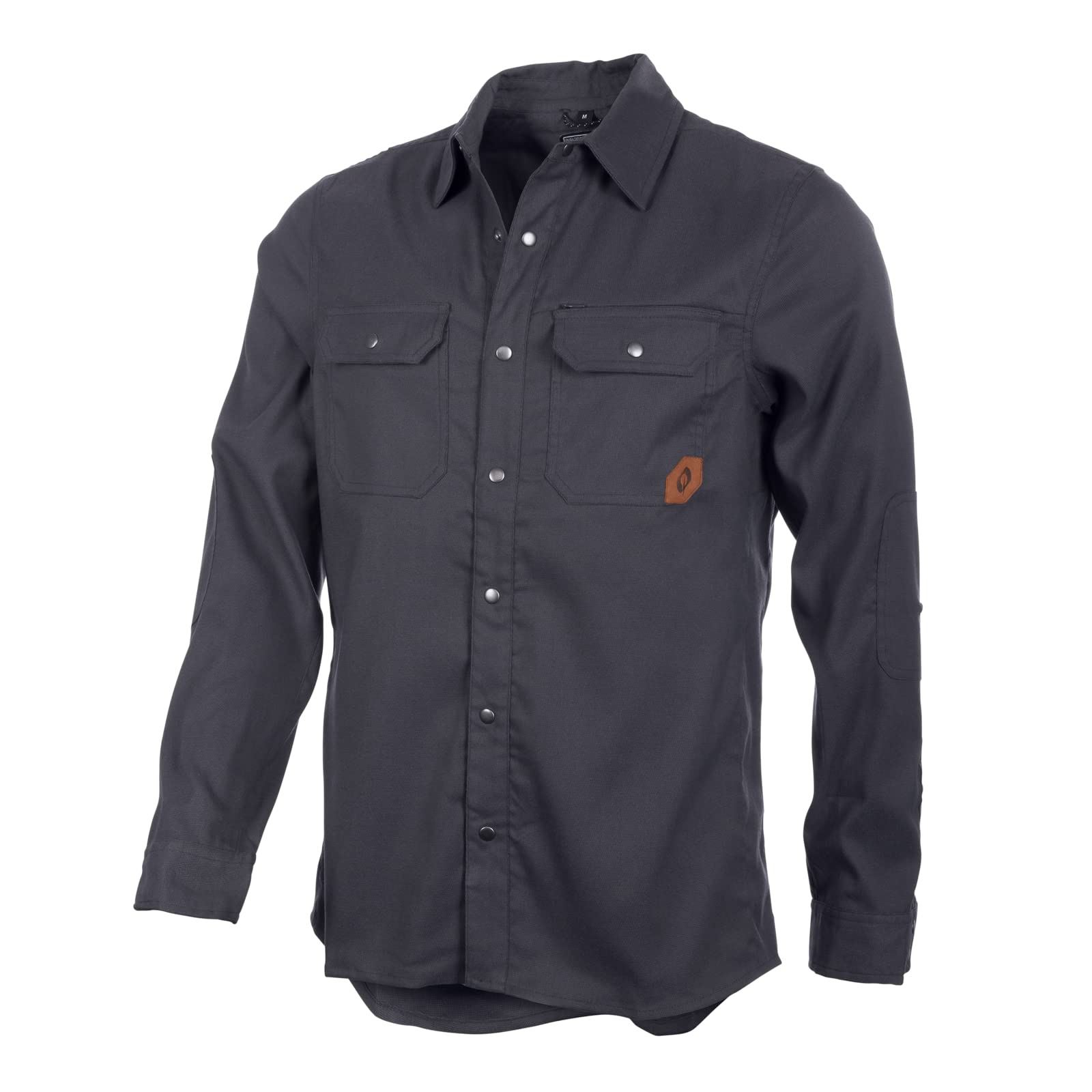 O'Neal | Mountainbike Hemd | MTB Mountainbike DH Downhill FR Freeride | Gepolsterter Ellenbogenschutz | Funktionshemd und Alltagshemd | Loam Jack Shirt | Erwachsene | Grau