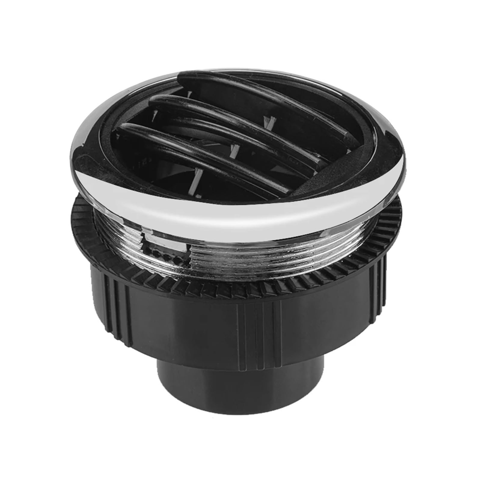 2.95 Inch A/C Air Vent Universal Air Conditioning Outlet With Chrome Fit For RV Bus Interior Dash Air Vent Cover(A)