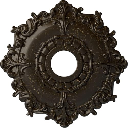 Miniatura 102 de Ekena Millwork CM18RL medallón de techo Riley de 18 in (diam. ext.) x 3 1/2 in (diam. int.) x 1 1/2 in, CM18RL