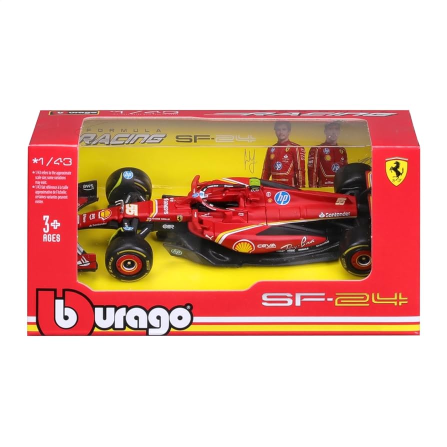 Amazon | Bburago（ブラーゴ） 2024年モデル 1/43 F1 フェラーリ SF-24
