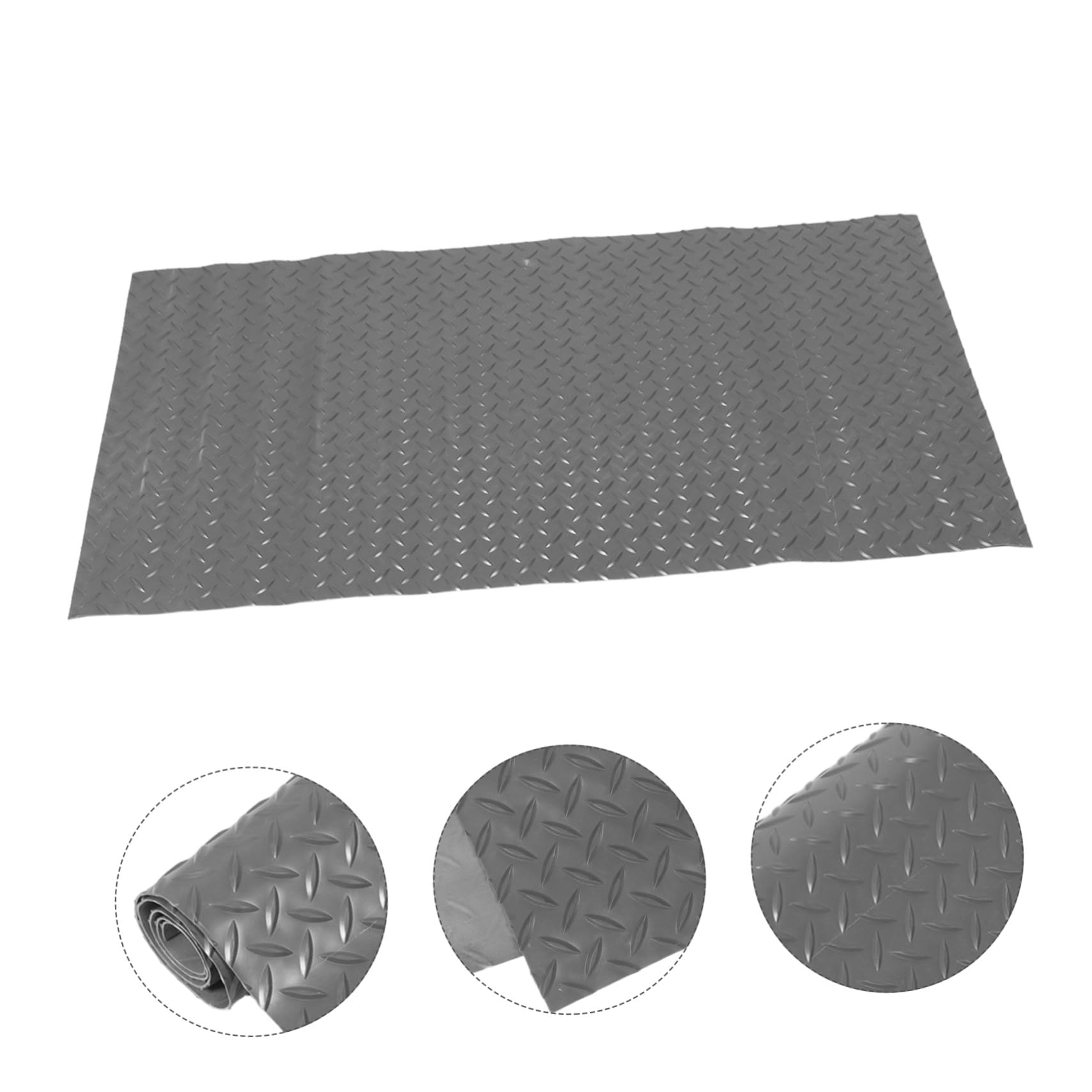 Alfombra de Escalera de Piscina Protector de Pasos de Almohadilla Protector sobre sobre el Suelo el plastico Gris Oscuro