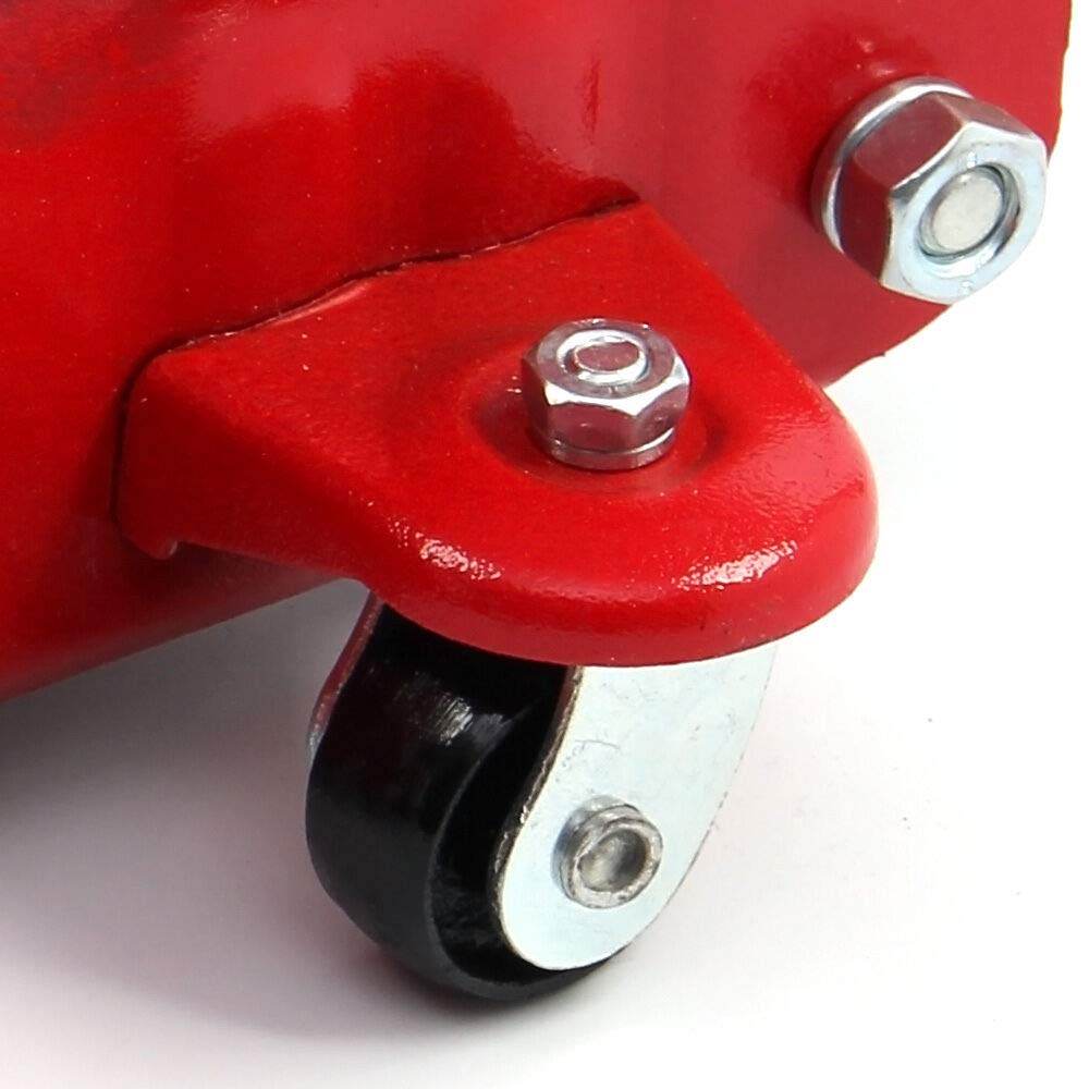 JOMAFA - Gato hidraulico de carretilla 2 toneladas para levantar vehiculos, Coche, rojo