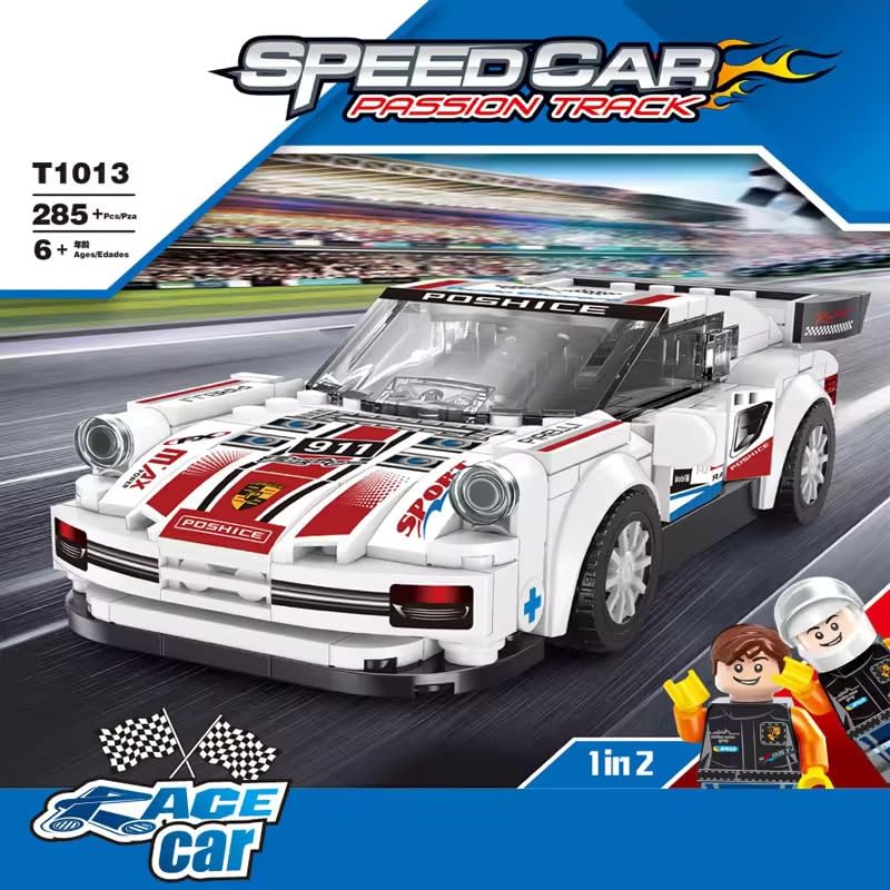 Image of Bestie toys Speed Champions AE86 Initial D Toy Car Building Sets with Display Case, Collectible Model Car Toy Building Blocks, Speed Racing Car for Fans and Kids 6+
