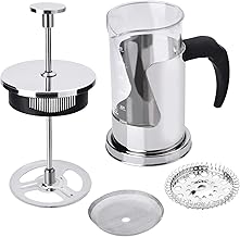 Cafeteira de prensa francesa, prensa de café de aço inoxidável de 350 ml, prensa francesa, cafeteira de aço inoxidável, prensa francesa