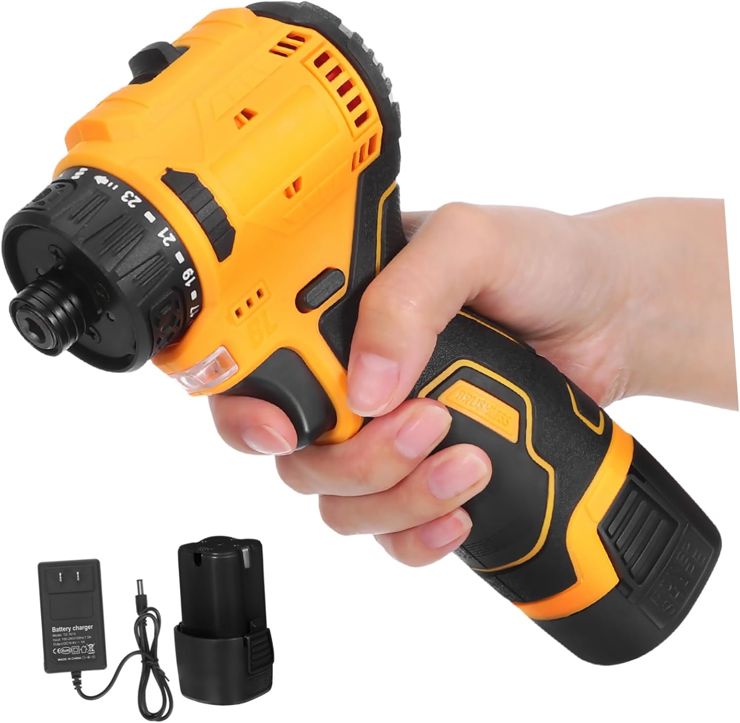 Home Repair Tool 16.8v Cordless Power Screwdriver 1500rpm Electric Rechargeable Us