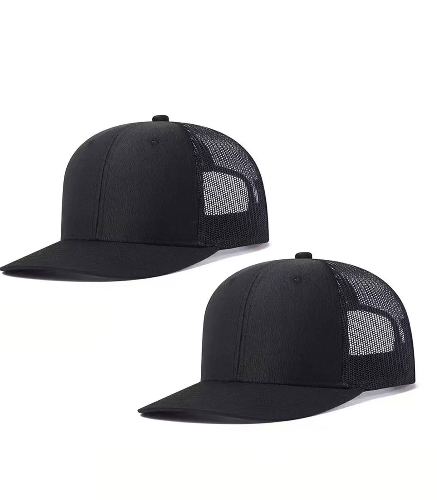 2-Pack Breathable Mesh Snapback Trucker Hats