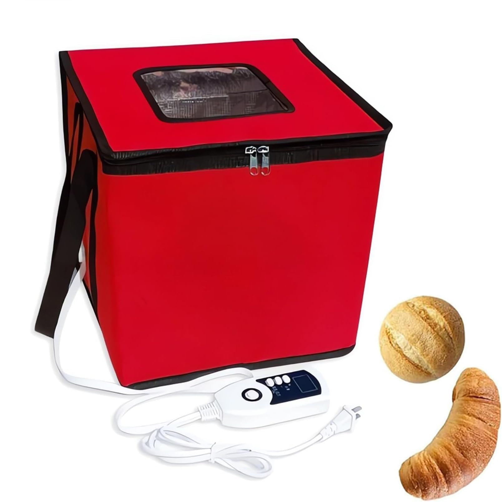 Fermentador de masa con calentador, caja plegable for fermentar masa de pizza y pan con control de temperatura, kit de herramientas for hacer pan de masa fermentada for hacer yogur(3 tamaños) ( Color