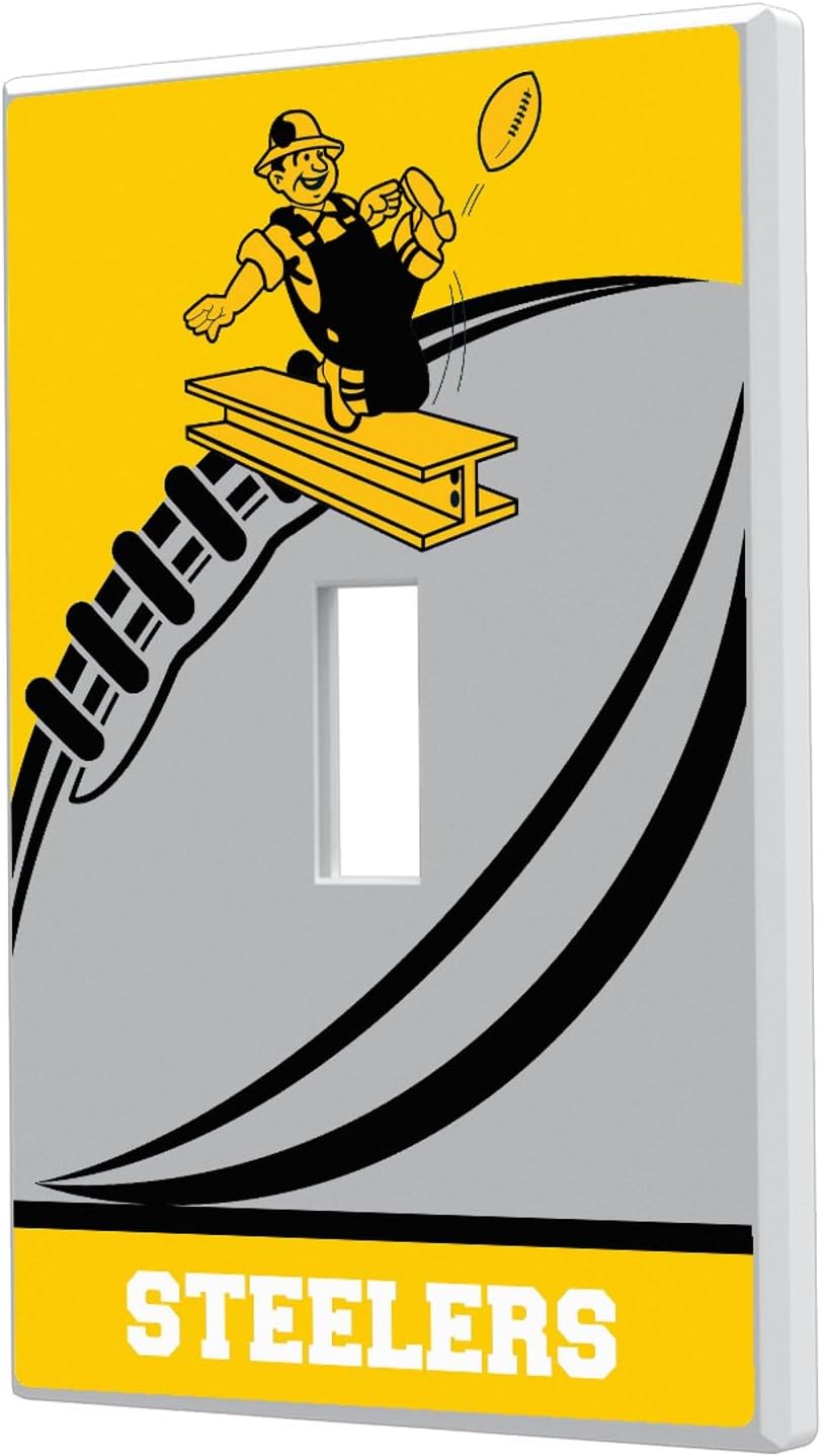 Oakland Raiders Passtime Design Single Toggle Lightswitch Plate