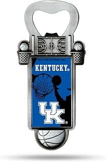 Rico Industries NCAA Magnetic Bottle Opener, Stainless Steel, Strong Magnet to Display on Fridge