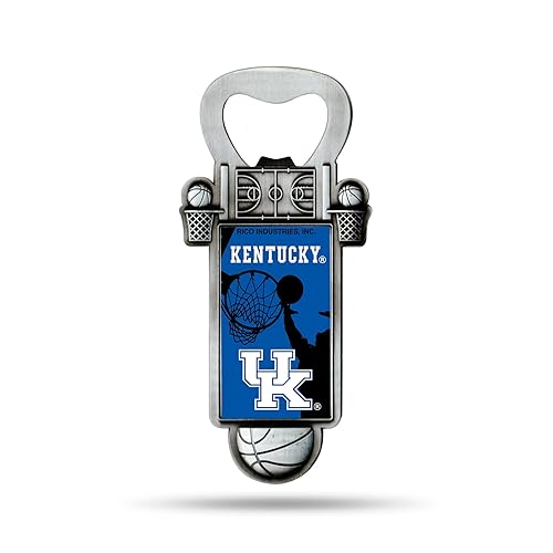 NCAA Magnetic Bottle Opener, Stainless Steel, Strong Magnet to Display