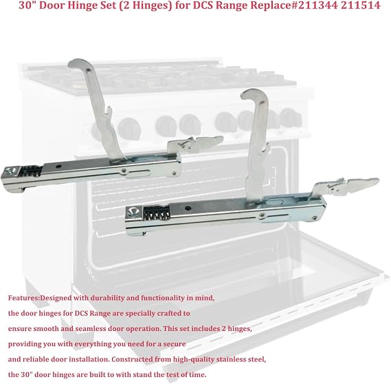 30 Door Hinge Set (2 Hinges) Fit for DCS Range Replace#211344 211514