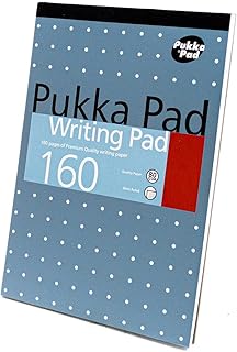 Pukka Pad A5 Writing Pad 160pages Of 80GSM Premium Quality Writing Paper (Pack of 6)