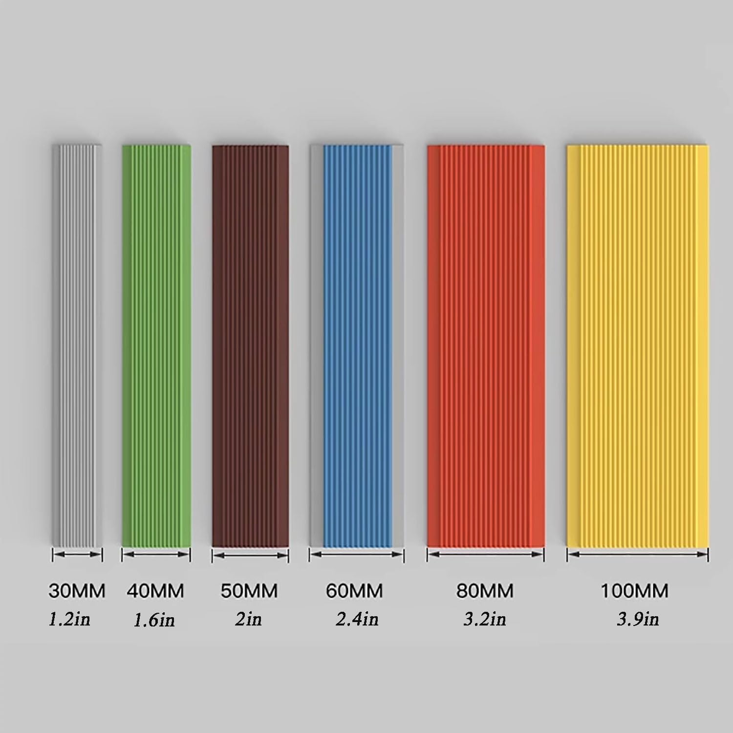 Cantoneras autoadhesivas profilo angolare pvc Cantoneras for escaleras Peldaños antideslizantes PVC Fácil de instalar for escaleras interiores/exteriores(Red 1,W100mm L15m/49ft)